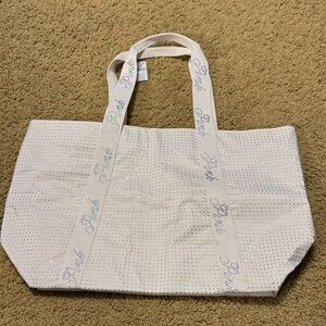Victoria's Secret PINK "Bling" white Tote Bag